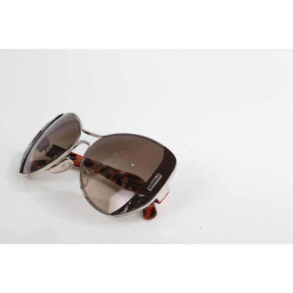 PRADA SPR60S Brown Silver Orange Gradient Sunglasses Aviator Designer Unisex - Picture 11 of 13